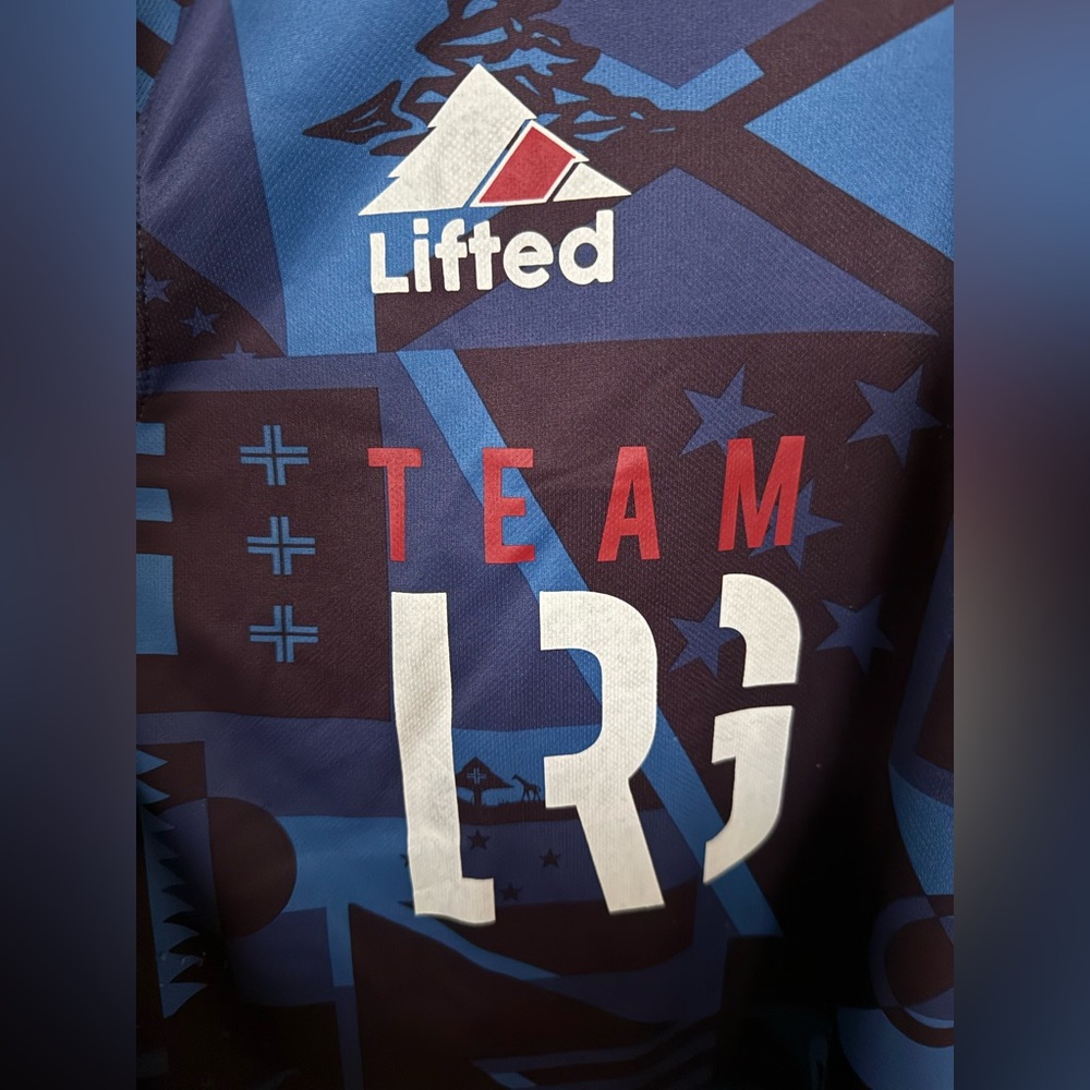 LRG Lifted Research Group Jersey LRG Adult Large Long Sleeve Graphic Team USA 47 - Picture 3 of 12
